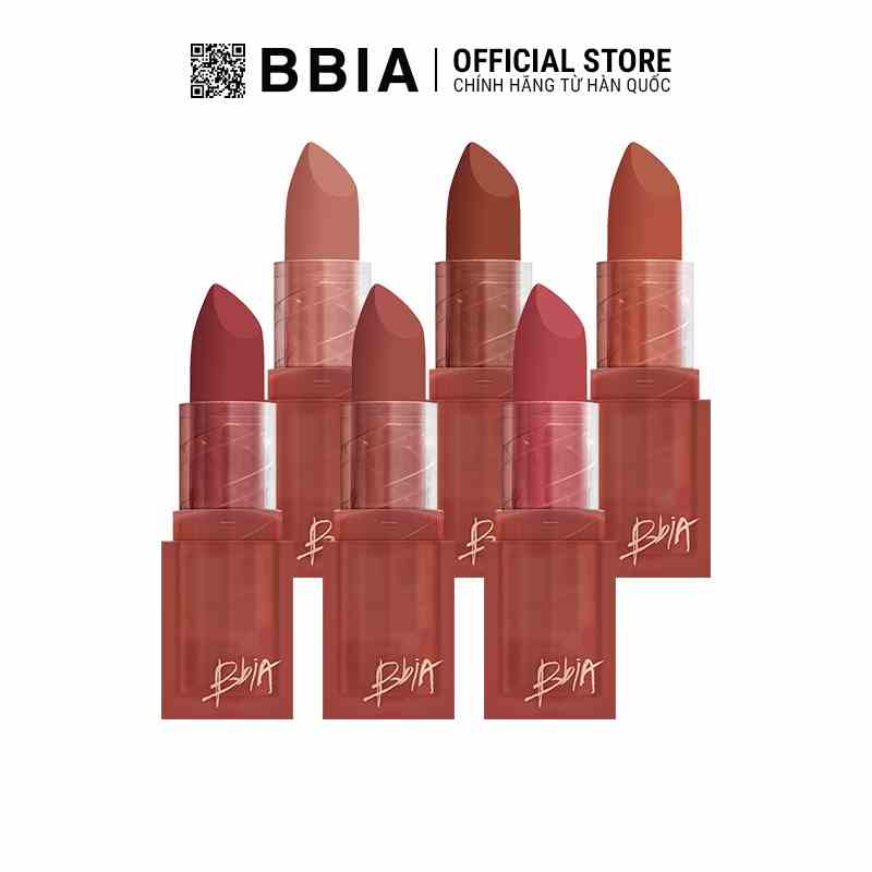 Son Thỏi Lì Bbia Last Powder Lipstick (6 màu) 3.5g