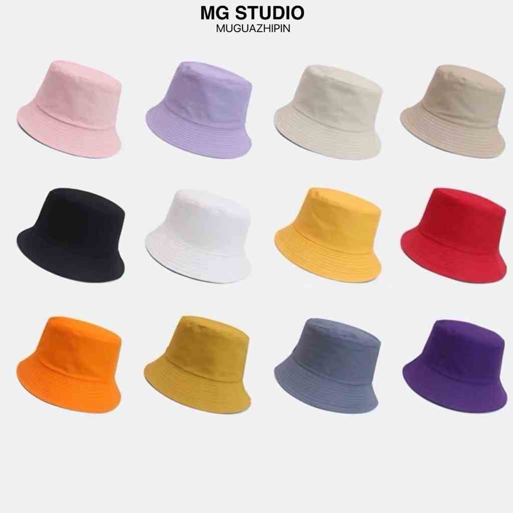 MG STUDIO/Double sided bucket hat 13colors