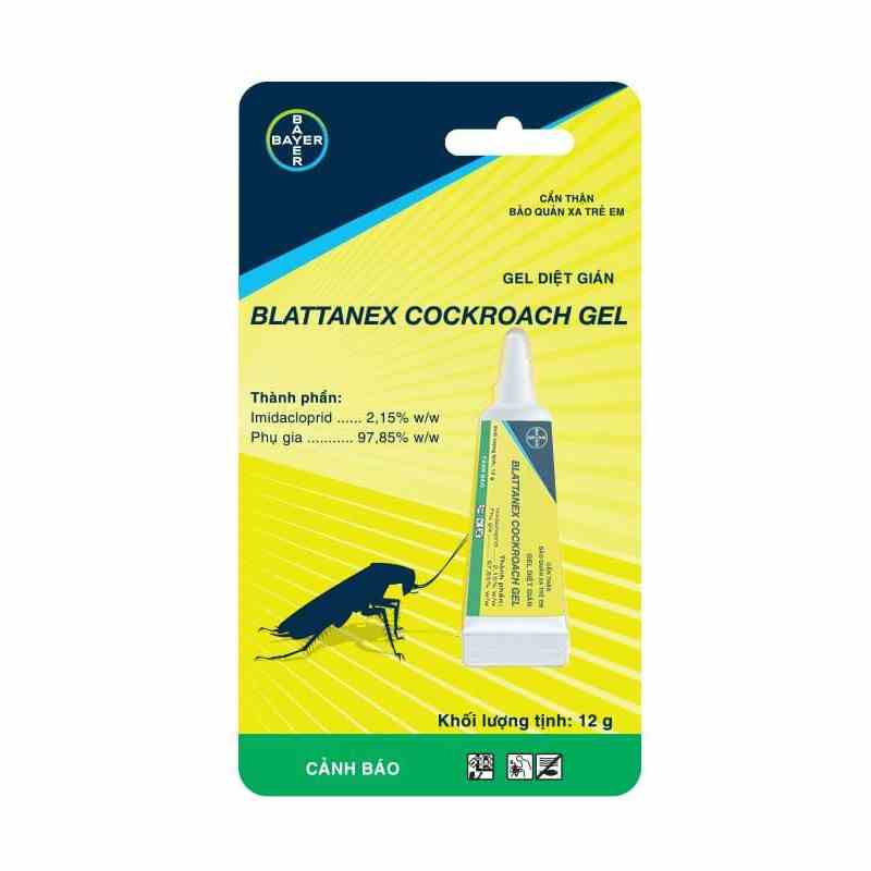 [Mã BMLTB200 giảm đến 100K đơn 499K] Gel diệt gián Bayer Blattanex Cockroach 12gr