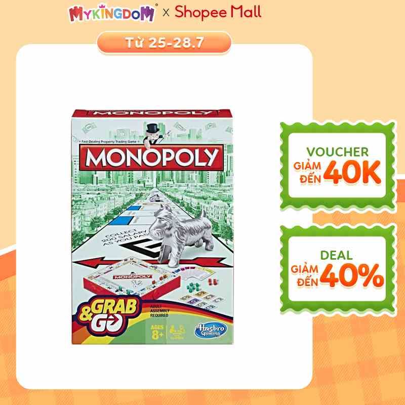 Trò chơi Monopoly Cơ bản Grab & Go B1002