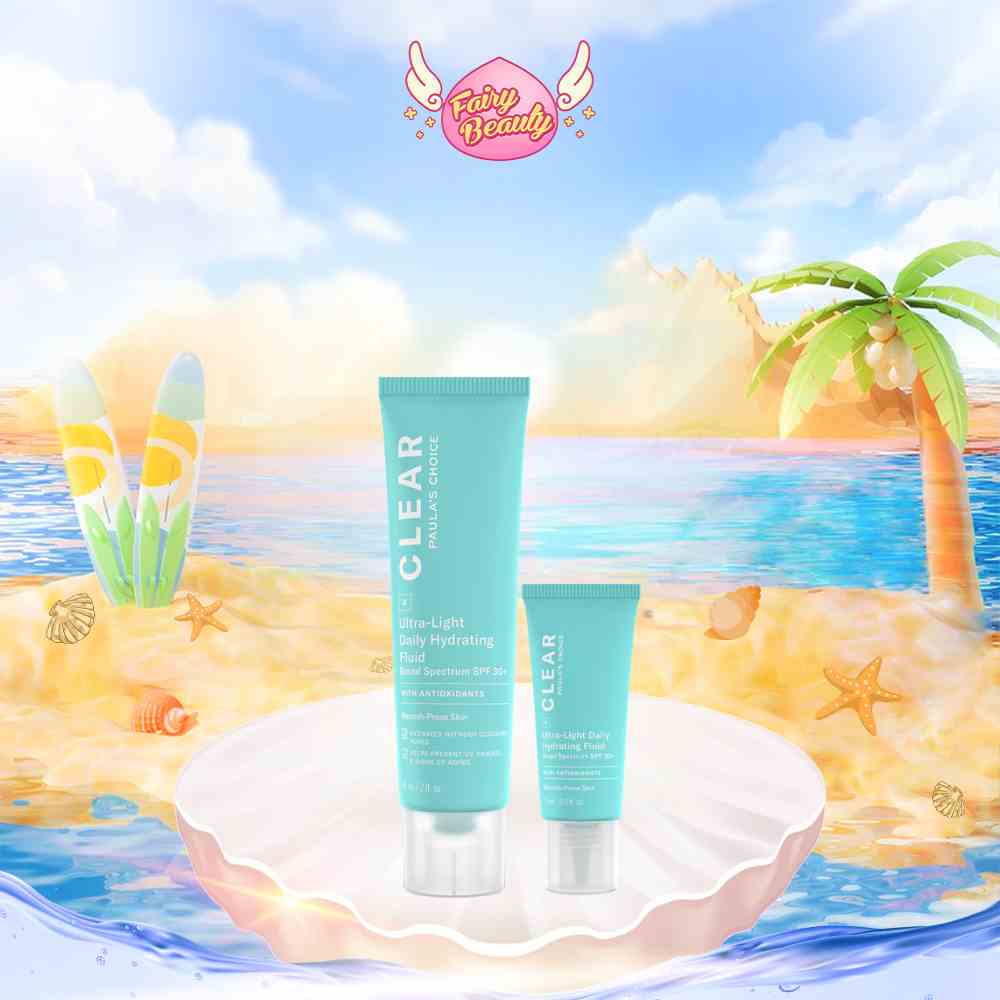 [PAULAS CHOICE] Kem Chống Nắng Cho Da Mụn Clear Ultra-Light Daily Hydrating Fluid Broad Spectrum SPF 30+ 60ml (Mã 6130)