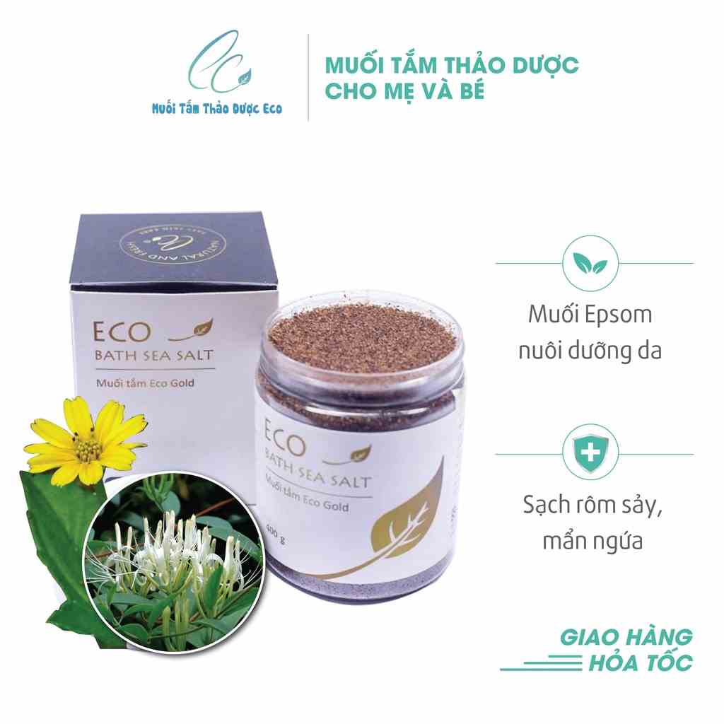 [Mã BMLTB200 giảm đến 100K đơn 499K] Muối tắm cho bé Sinh Dược Eco Gold 370g