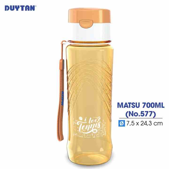 [Mã BMLTB35 giảm đến 35K đơn 99K] Bình nước nhựa DUY TÂN Matsu 700ml (7.5 x 7.5 x 24.3 cm) - 10756