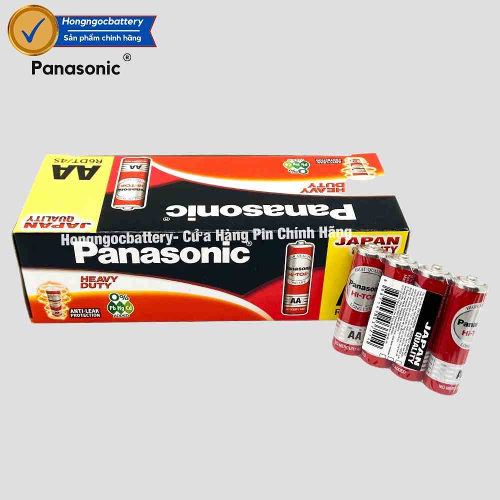 [Mã BMLTB35 giảm đến 35K đơn 99K] Hộp Pin AA 1,5V ( R6 , LR6 ) Panasonic R6DT/4S Hàng Chính Hãng