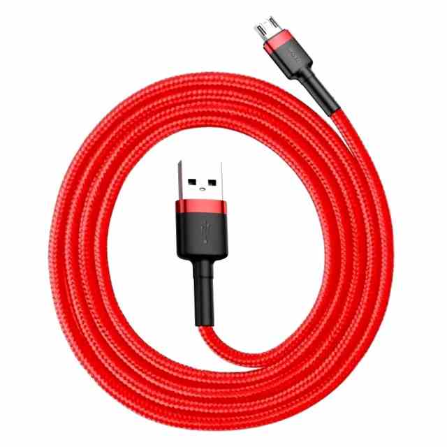 Cáp sạc Baseus Cafule Micro USB hỗ trợ cho các dòng Androi, sạc nhanh 2.4A/1.5A/2A dài 1m/2m/3m dây bọc dù chống đứt