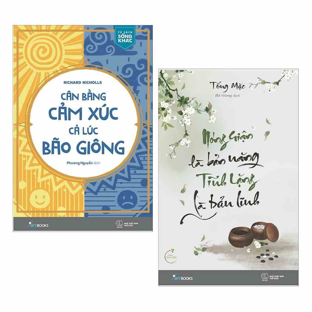 Sách - Combo Cân bằng cảm xúc cả lúc bão giông + Nóng giận là bản năng Tĩnh lặng là bản lĩnh(combo,lẻ)