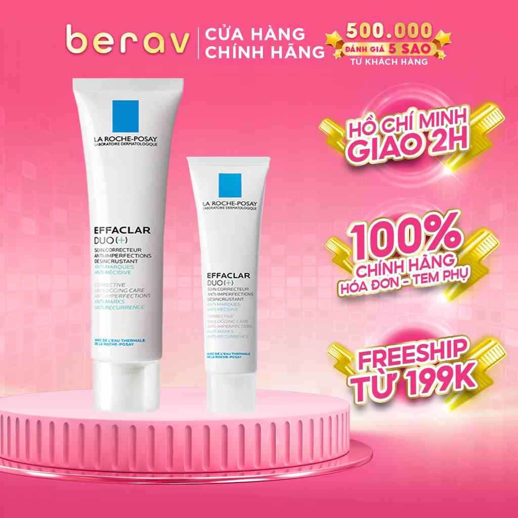 Kem Giảm Mụn La Roche-Posay Effaclar DOU+ giảm thâm, thông thoáng lỗ chân lông 40ml