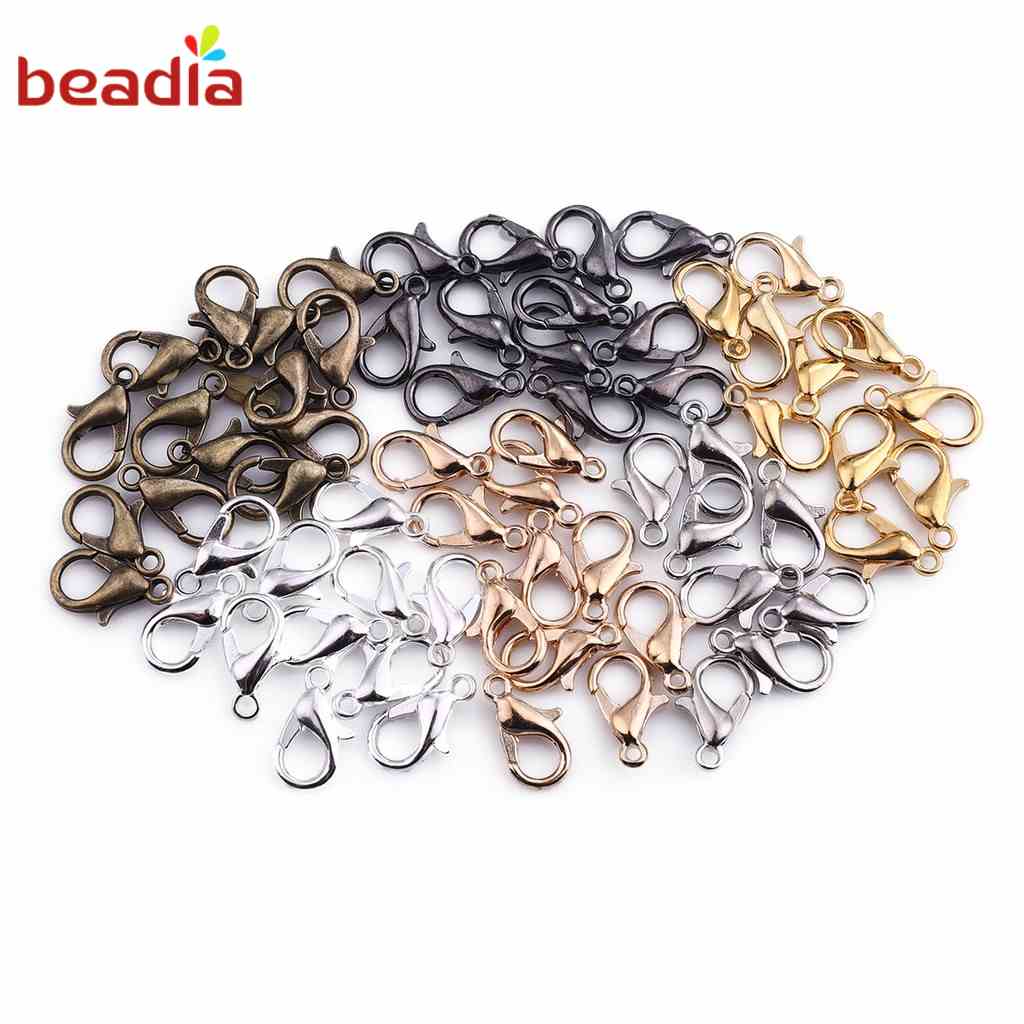 Beadia Set 10 Khóa Tôm Hùm Beadia Nhiều Kích Cỡ Làm Trang Sức Thủ Công