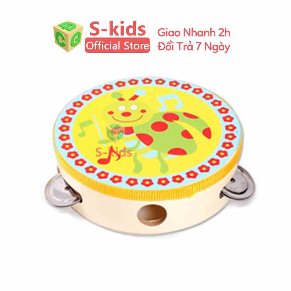 Đồ Chơi Gỗ S-Kids, Nhạc Cụ Trống Lắc Tay cho bé