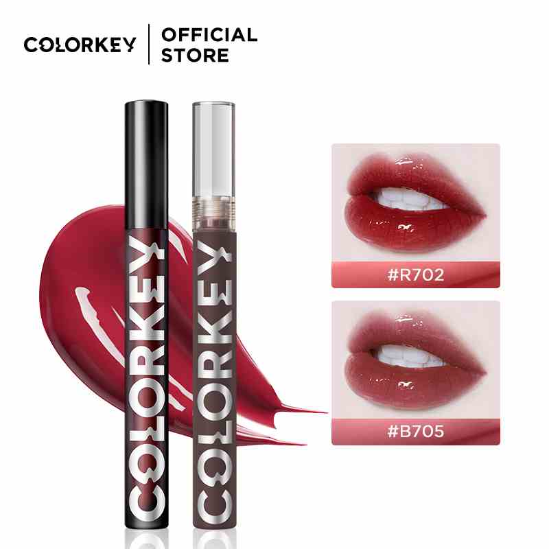 【COLORKEY】Son tint bóng Colorkey dạng lỏng lâu trôi glasting water tint 1.7g