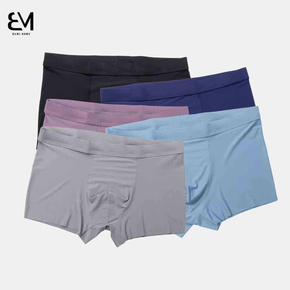 Quần sịp lót nam đáy boxer BAMI HOME chất su lạnh mềm mại co dãn thấm hút cực mát QS01