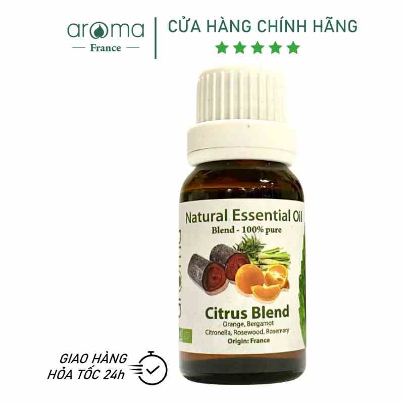 [Mã BMLTB200 giảm đến 100K đơn 499K] Tinh Dầu Xông Thiên Nhiên Aroma Sả Cam , Citrus Blend Essential Oil 10ml