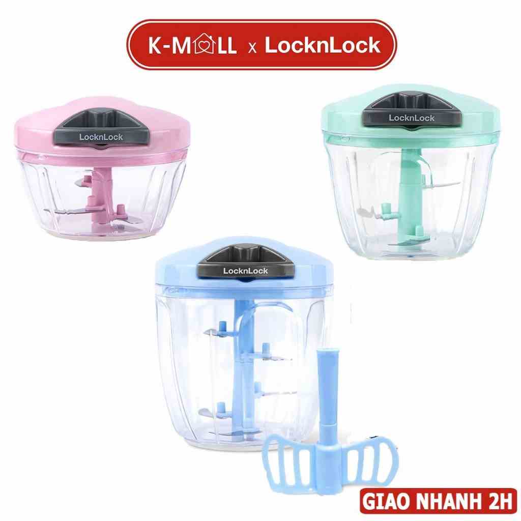 Dung cụ xay tỏi ớt LocknLock kéo tay, lưỡi dao sắc bén dễ dàng sử dụng CKS308 CKS309 CKS310 - K-MALL