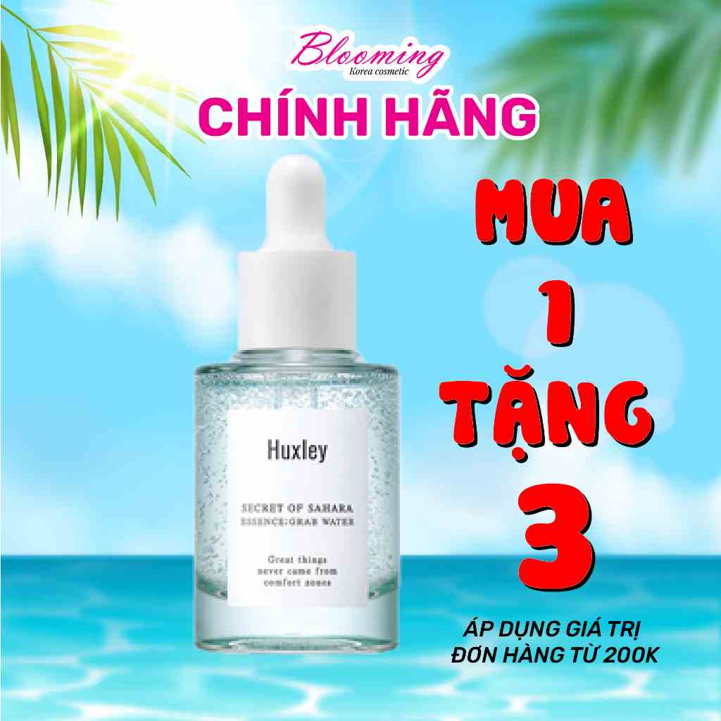 Tinh chất cấp ẩm dành cho da dầu, ngăn ngừa mụn, giảm mẫn đỏ trên da Huxley Essence Grab Water 30ml