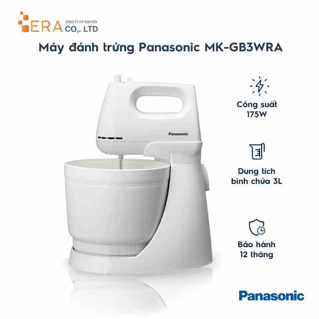 [Mã BMLTA35 giảm đến 35K đơn 99K] Máy đánh trứng Panasonic PADR-MK-GB3WRA