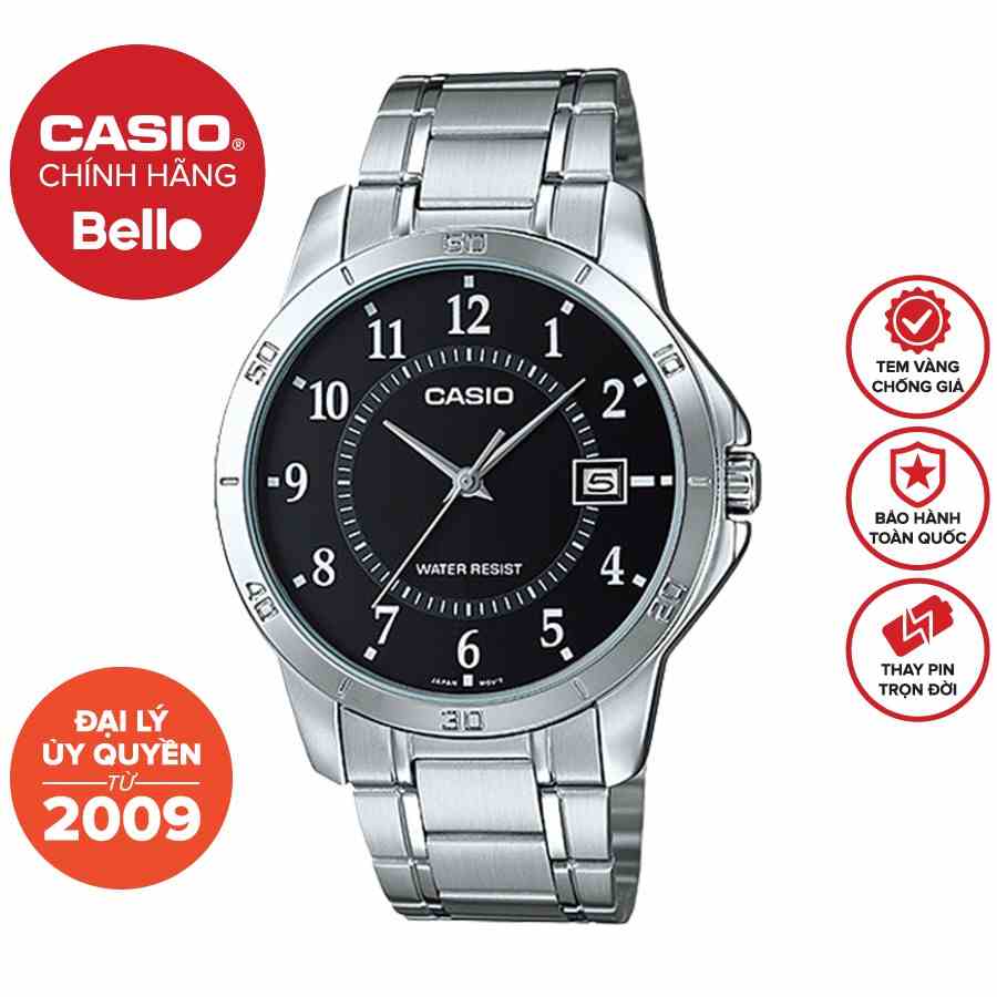 Đồng hồ Nam dây thep Casio MTP-V004 chính hãng bảo hành 1 năm Pin trọn đời