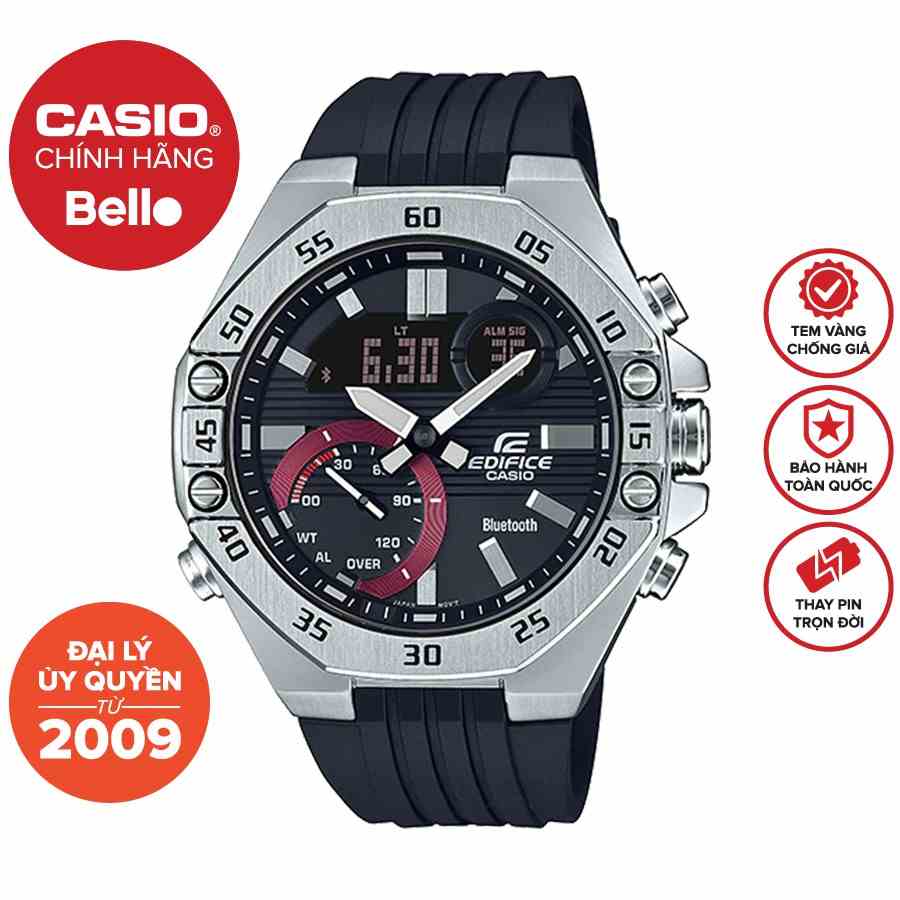 Đồng hồ dây nhựa Casio Edifice Nam ECB-10P-1A Chính hãng bảo hành 1 năm Pin trọn đời