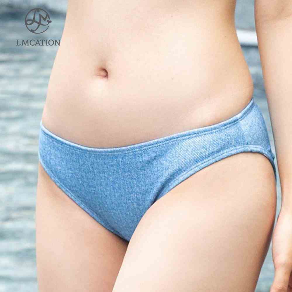 [Mã BMLTA35 giảm đến 35K đơn 99K] Quần Bơi Nữ LMcation Jane Bikini - Màu Jean Nhạt