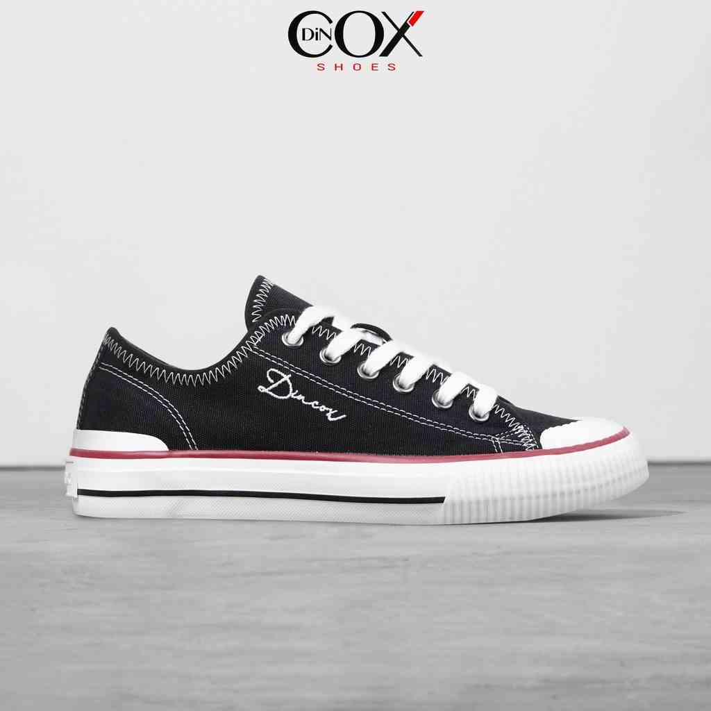 Giày Sneaker Vải Unisex DINCOX D21 Phong Cách Ấn Tượng Black