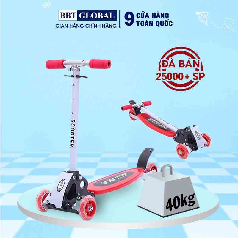 Xe trượt scooter 3 bánh cho bé chính hãng BBT Global trẻ em từ 2-8 tuổi KM956A