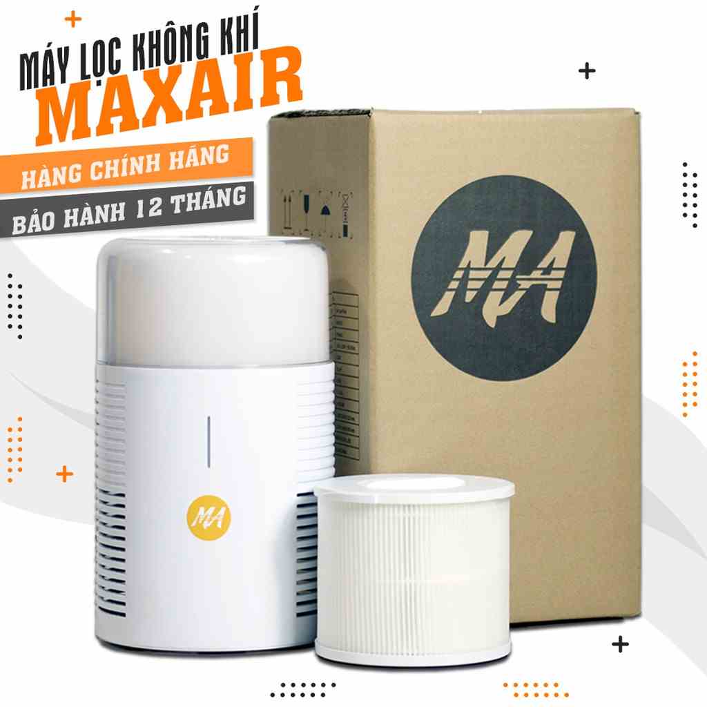 Máy lọc không khí MAX AIR MA025 lọc 99,97% bụi mịn, khử khuẩn, diệt nấm mốc, bảo hành 12 tháng, 1 đổi 1, hàng chính hãng