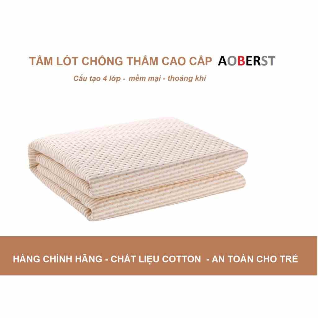 [Mã BMLTB35 giảm đến 35K đơn 99K] Tấm lót chống thấm AOBERST hữu cơ cao cấp 4 lớp tự nhiên mềm mại thoáng khi cao cấp