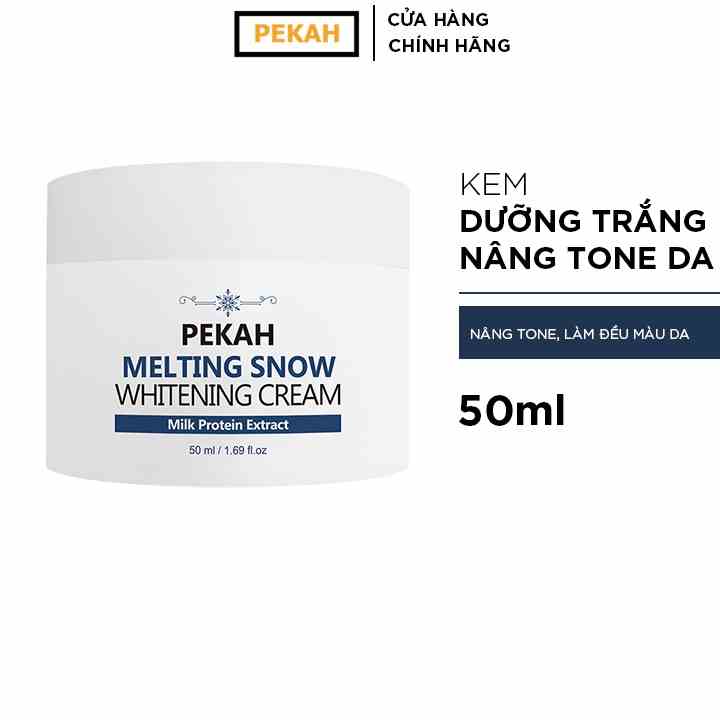 Kem Dưỡng Trắng Nâng Tone Da PEKAH Melting Snow Whitening Cream 50ml