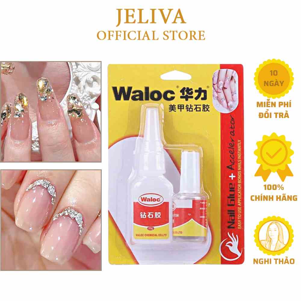 Keo bê tông nail Waloc đính đá gắn móng JELIVA