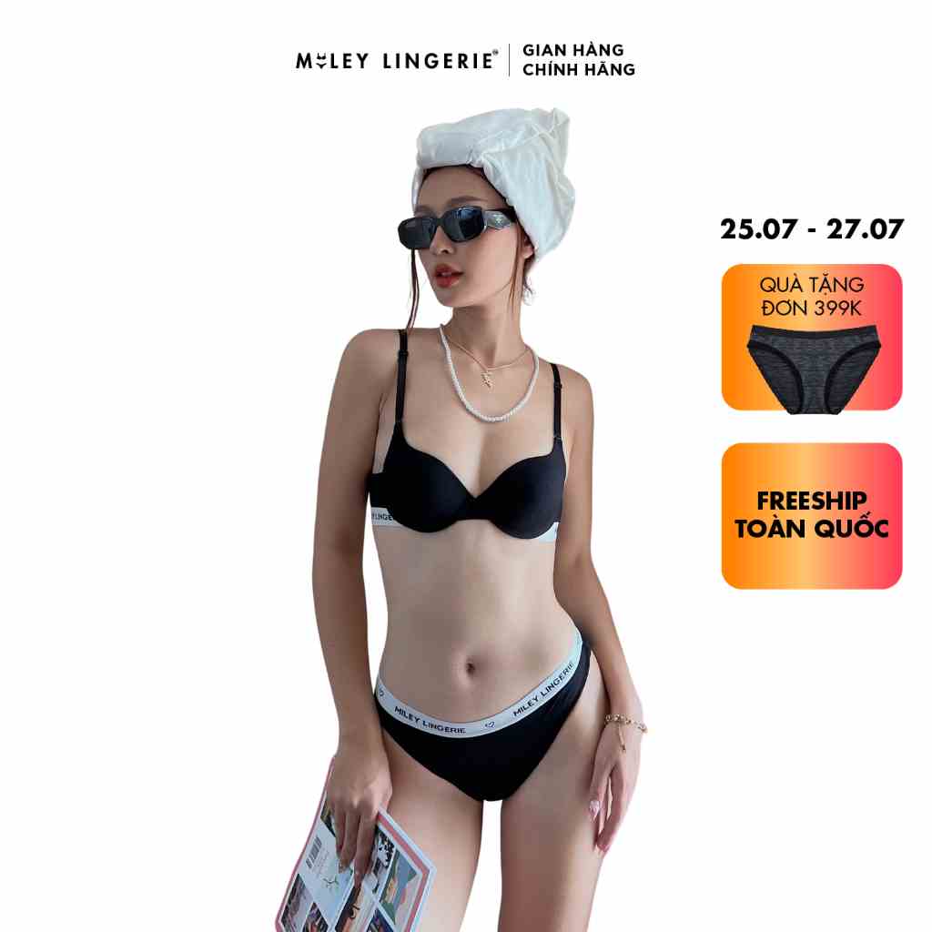 [TẶNG VOUCHER 50K KHI MUA ĐỒ BƠI] Bộ Đồ Lót Vải Sợi Tre Bamboo Miley Lingerie BRB01001_FBS0101