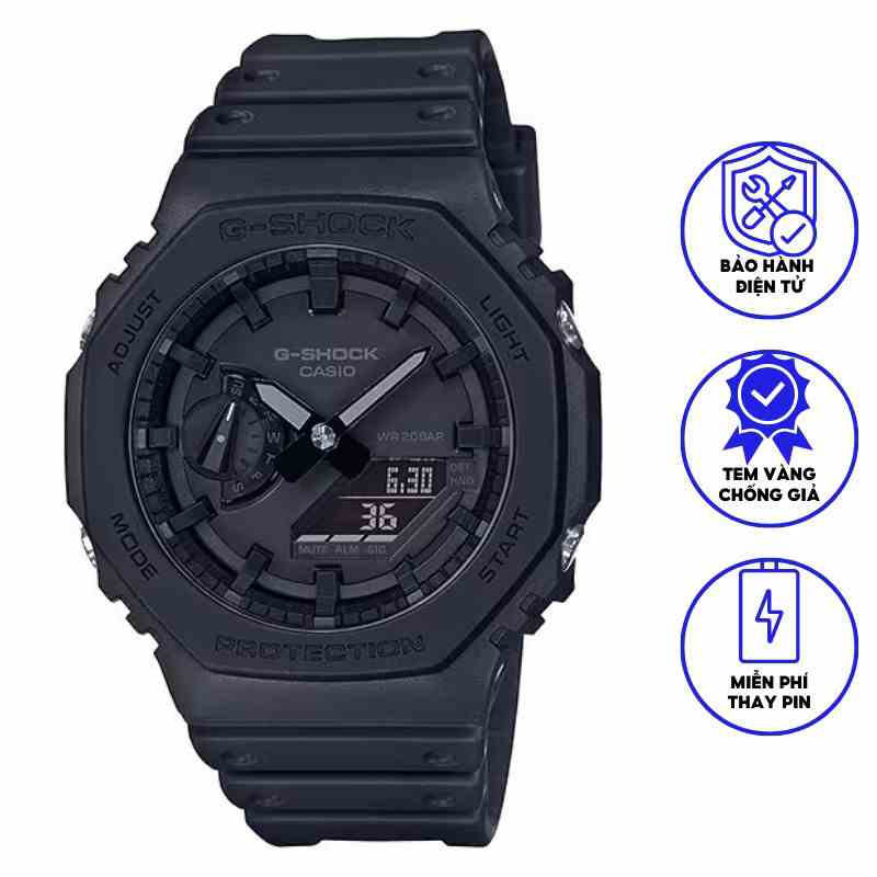 Đồng Hồ Casio Nam Dây Nhựa GSHOCK GA-2100-1A1 Chính Hãng