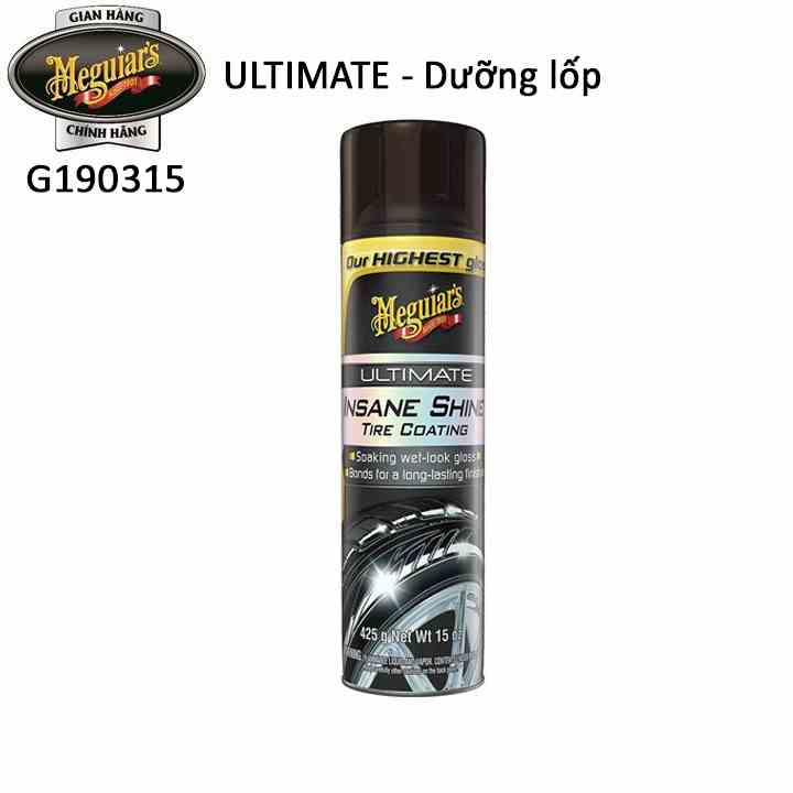 Meguiars Dưỡng lốp dòng Ultimate dạng xịt G190315