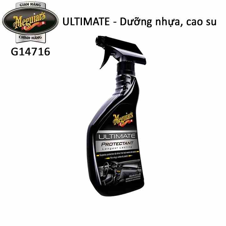 Meguiars Sản phẩm dưỡng đen nhựa nội & ngoại thất dòng cao cấp Ultimate - Ultimate Protectant - G14716, 450 ml