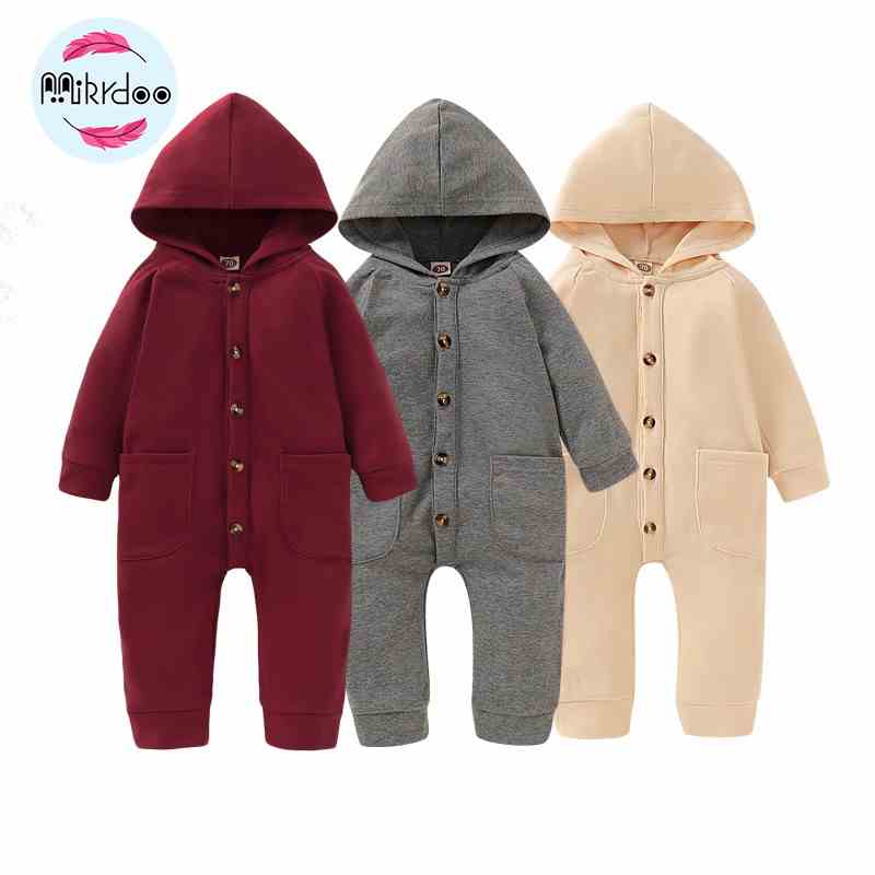 Jumpsuit Cotton DàI Tay, HọA TiếT Dễ Thương Cho Bé Trai (0-18 TháNg