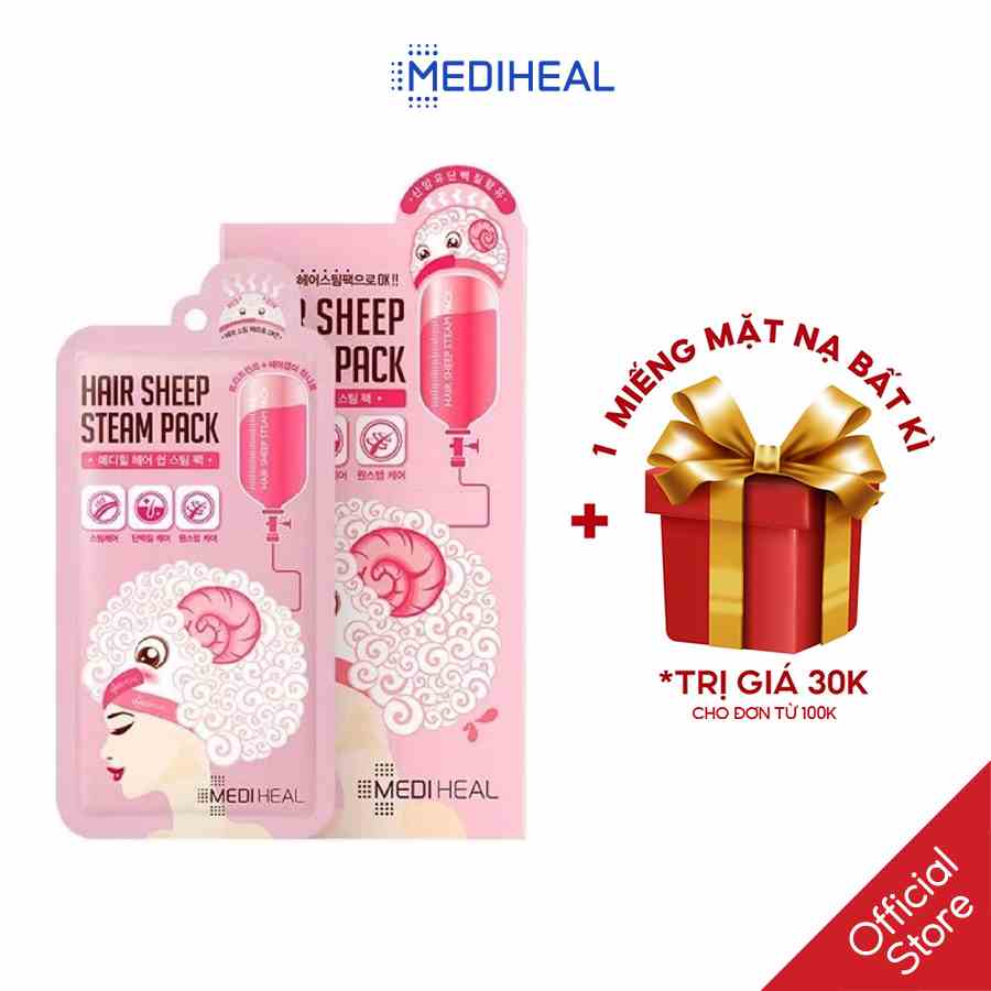 [Mã BMTTC60K giảm đến 60K đơn 50K] Mặt Nạ Hấp Tóc Phục Hồi, Nuôi Dưỡng Tóc Mediheal Hair Perfume Steam Pack 40g