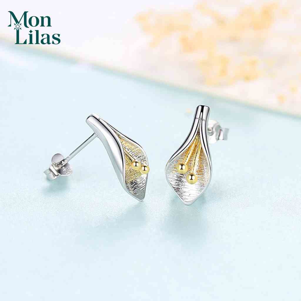 Khuyên Tai Bạc Mon LIlas Nhụy Quý Phái Earring K0320005