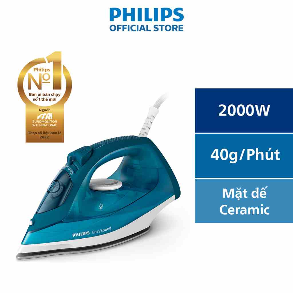 Bàn Ủi Hơi Nước PHILIPS GC1756 /20 2000W - Hàng Chính Hãng