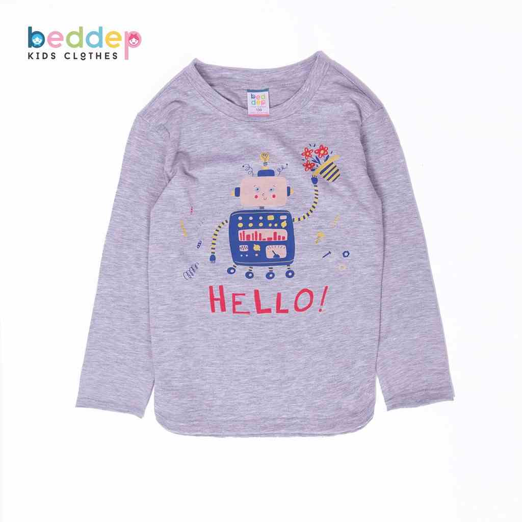 [Mã BMLTB35 giảm đến 35K đơn 99K] Áo thun dài tay Beddep Kids Clothes in hình cao cấp cho bé trai BP-BA02