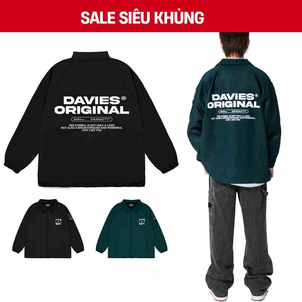 Áo khoác dù nam nữ form rộng basic jacket local brand DAVIES| D29-AK2