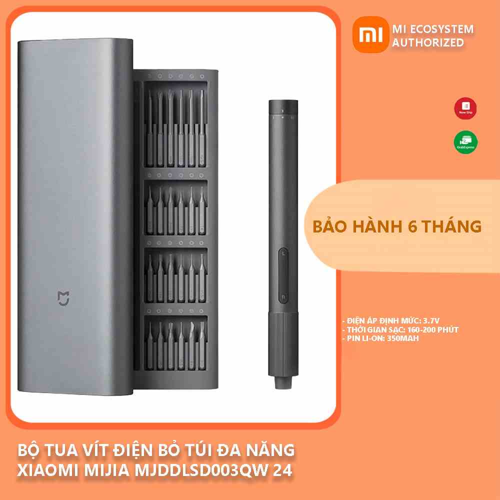 Bộ tua vít điện bỏ túi đa năng Xiaomi Mijia MJDDLSD003QW 24 trong 1, tích hợp cổng Type-C - Bảo hành 6 tháng