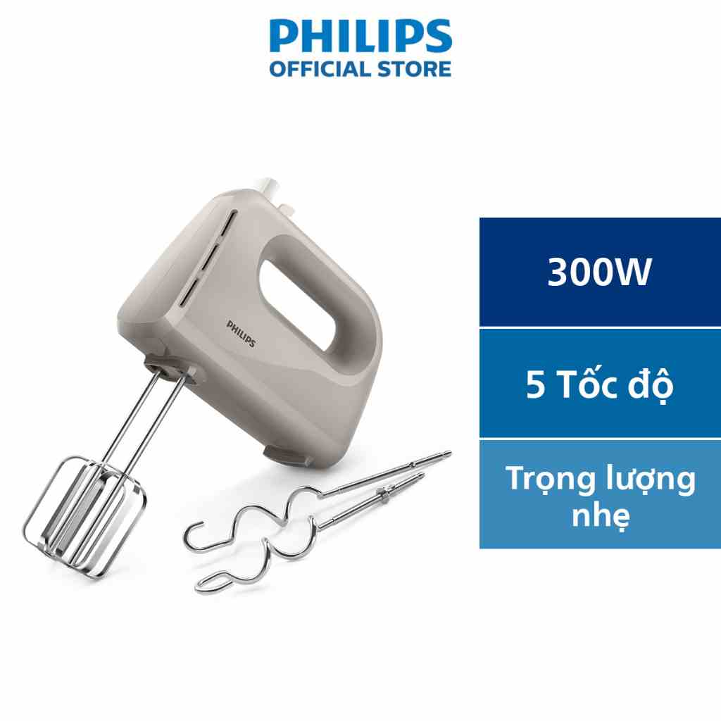 Máy đánh trứng cầm tay PHILIPS HR3705 - Hàng Chính Hãng