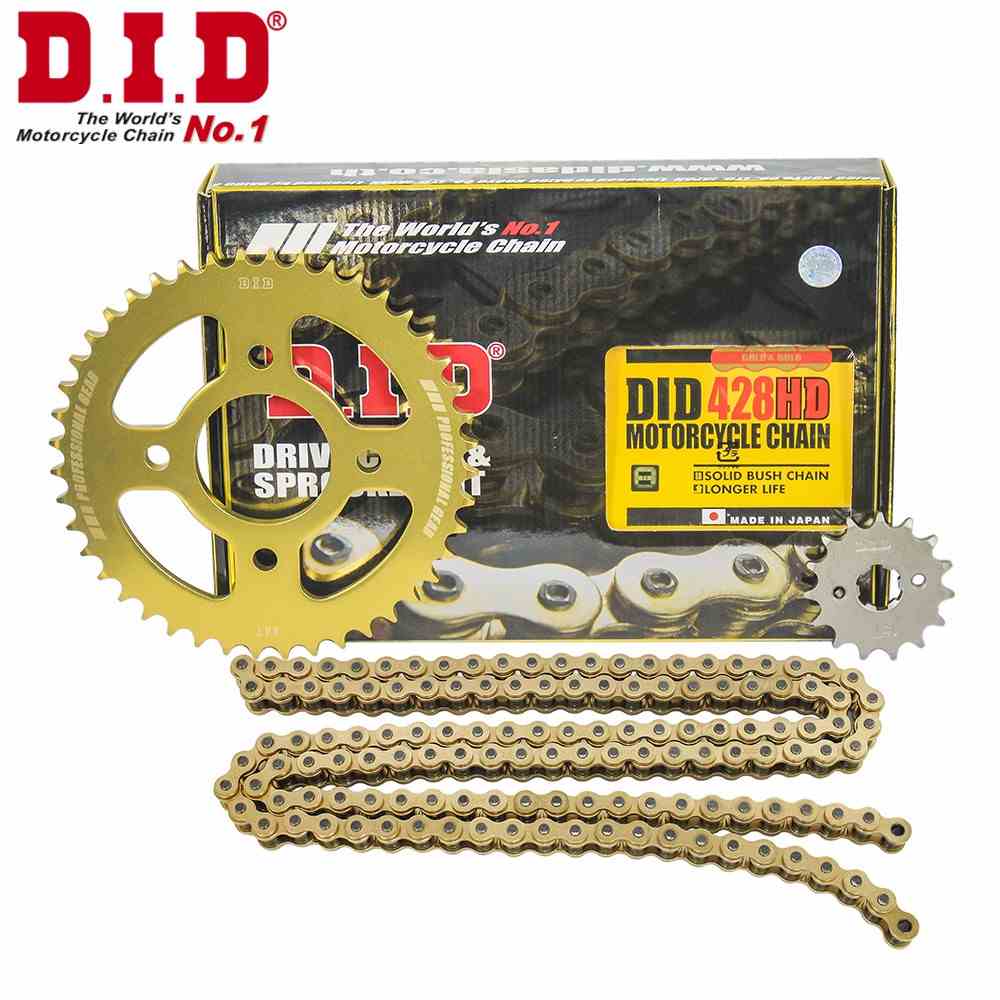 Nhông sên dĩa DID xe Winner 150/X dĩa vàng sên vàng Nhật 428HD (sên 10 ly) - Chain Made in Japan