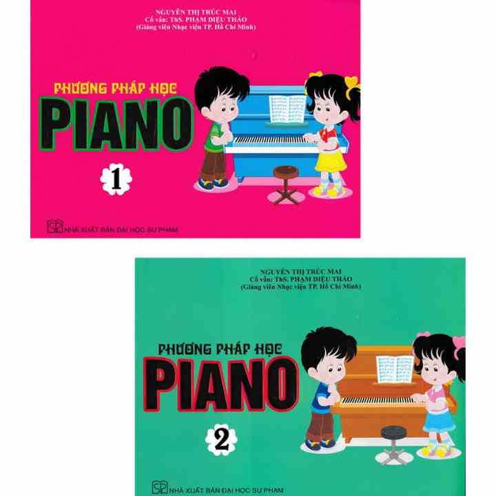 [Mã BMLT100 giảm đến 100K đơn 499K] Sách - Combo Phương Pháp Học Piano (Quyển 1 + 2) (Bộ 2 Cuốn)