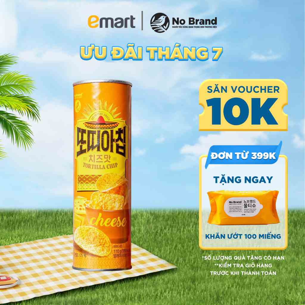 Snack Ống Tortilla Vị Phô Mai No Brand 110g - Emart VN