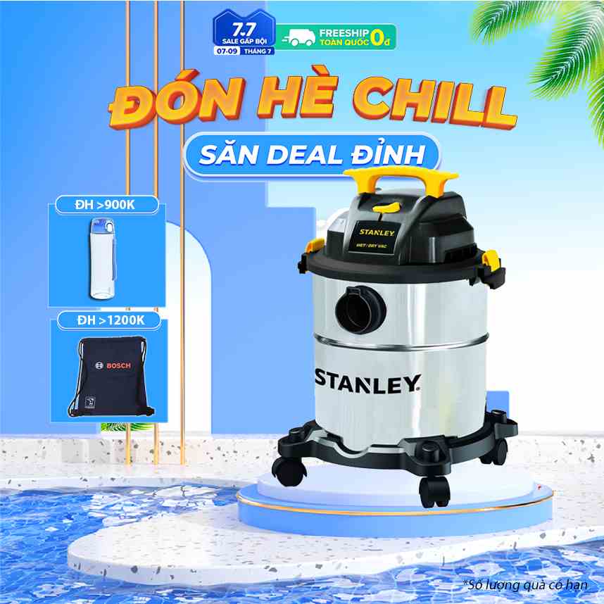 [Mã BMLTB200 giảm đến 100K đơn 499K] Máy hút bụi công nghiệp khô và ướt Stanley SL19417-8A ( MẪU MỚI 2022 )