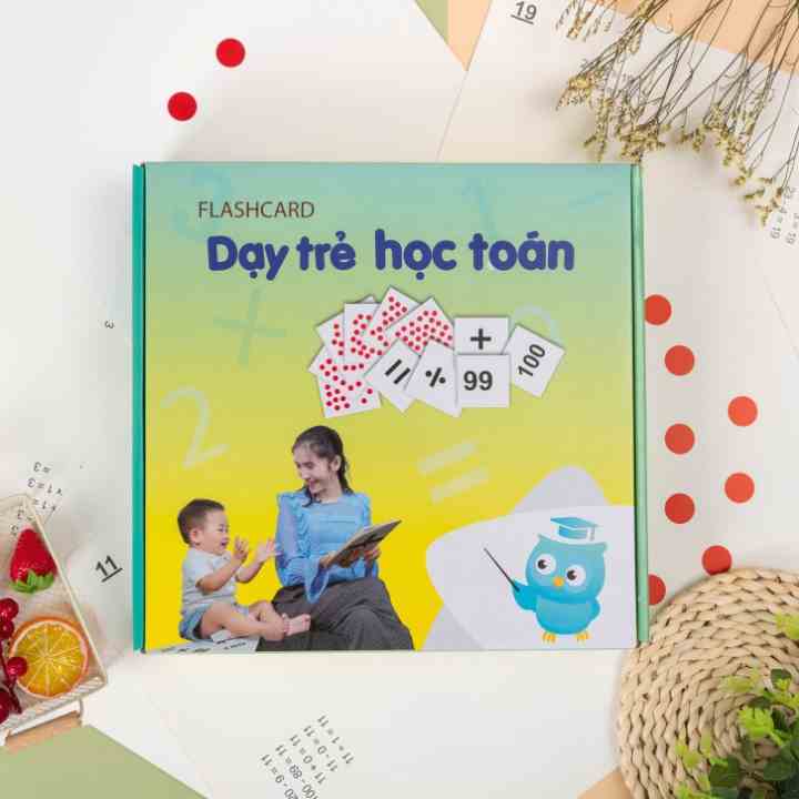 [Mã BMLTB35 giảm đến 35K đơn 99K] Flashcard Dạy Trẻ Học Toán Theo Phương Pháp Glenn Doman Cho Bé ( 59 Thẻ )