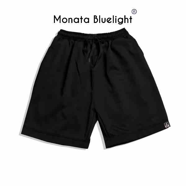 [Mua 2 giảm 7%] MONATA BLUELIGHT - Quần short đen trơn Mini logo