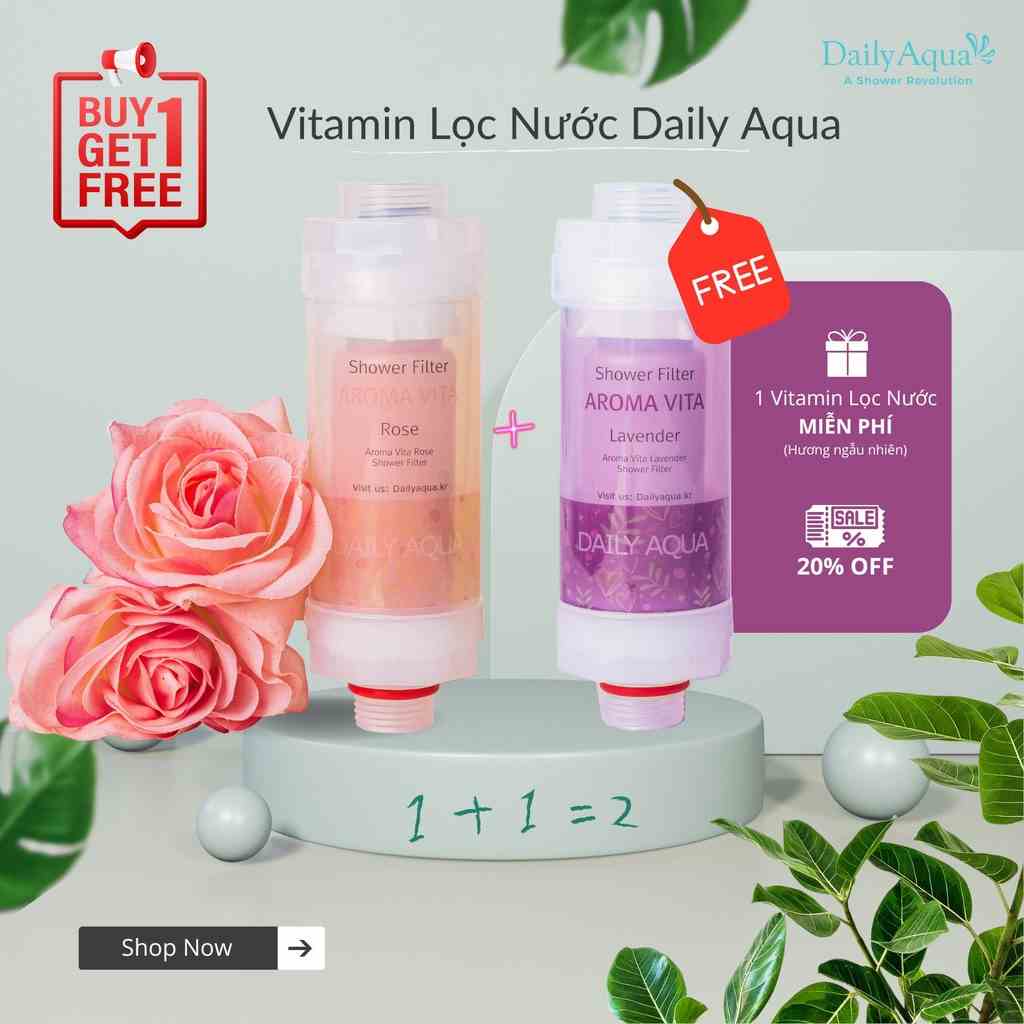 Lõi Lọc Nước Vitamin Daily Aqua - Hương Hoa Hồng