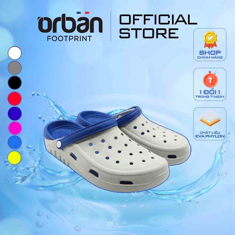 [Mã BMLTB35 giảm đến 35K đơn 99K] Dép sục cao cấp Urban Footpritn EVA fylon (D2002 AD2) ghi xanh