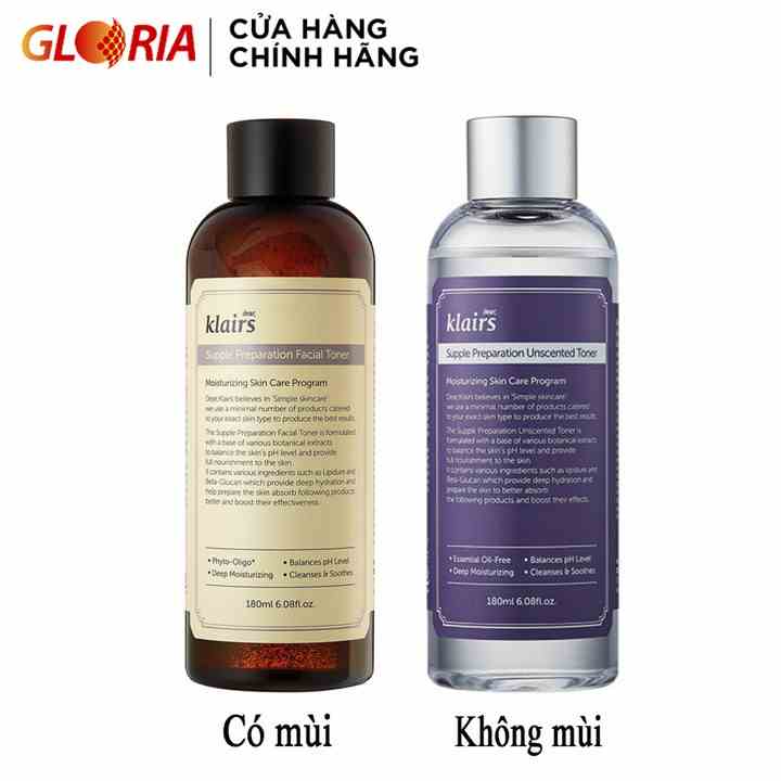 Nước Hoa Hồng Klairs Supple Preparation Facial Toner 180ml