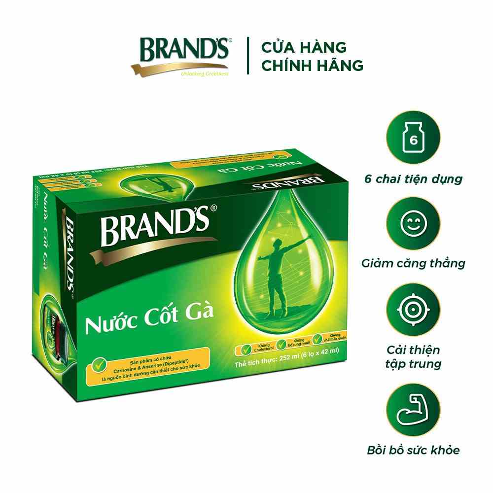 Nước cốt gà BRANDS Vị Truyền Thống (42 ml x 6 lọ)